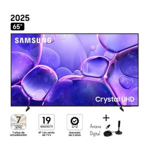 TELEVISOR SMART TV SAMSUNG UHD 65 CRYSTAL 4K UN65U8000F TV 2025 + Antena Digital