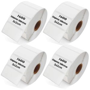 Etiqueta Adhesiva Termica 3x2cm Pack 4 Rollos