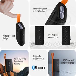 Parlante Xiaomi Pocket Edition Sonido de Alta Calidad 5W IP67 - Negro