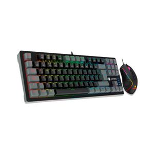 Teclado y mouse gaming Antryx GC-5500 mecánico TKL, switches rojos y retroiluminación ARGB