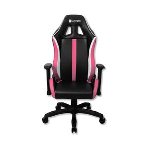 Silla gaming Antryx Nova rosa ergonómica con reposabrazos ajustables y diseño moderno