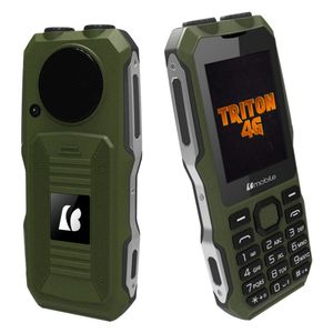 Teléfono Celular Bmobile TRITON 4G Resistente Doble Linterna Radio FM - Verde