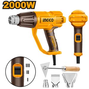 Pistola de Calor 2000W con Accesorios HG200078 INGCO