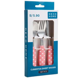 Cubiertos DECO HOME X3 Sweet Woods