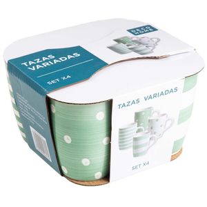Set DECO HOME X4 Tazas C-Puntos