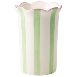 Florero DECO HOME Rayas Verdes Jrdn Enc