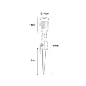 Estaca para jardín Lightech E27 100W