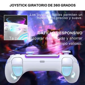 Mando Inalámbrico para PS5 PS4 PC Luz RGB Sensor y Vibración 5003G N