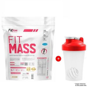 Proteína Fitfem Fit Mass 5 kg Chocolate + Shaker