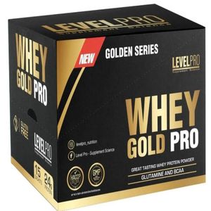 Whey Gold Pro Caja 15 Unid Pro Level Pro Vainilla