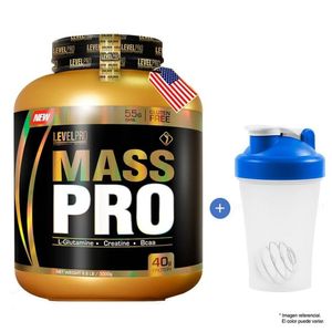 Proteína Level Pro Mass Pro 3 kg Chocolate + Shaker