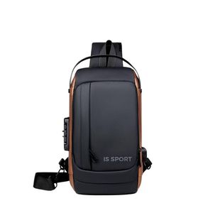 Morral Elegante Antirrobo Negro-Marrón