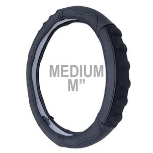 Cubre Volante De Cuero Genuino Negro