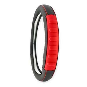 Cubre Volante De Cuero Genuino Rojo