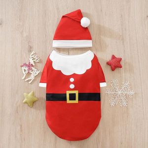 ROPA DE NAVIDAD PARA MASCOTAS MODELO PAPA NOEL - TALLA 2