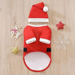 ROPA DE NAVIDAD PARA MASCOTAS MODELO PAPA NOEL - TALLA 2