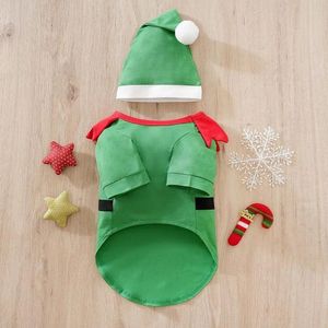 ROPA DE NAVIDAD PARA MASCOTAS MODELO ELFO - TALLA 2