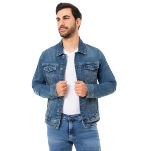 Casaca Jean Denim Stretch Pionier Hombre Khenat