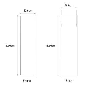 Espejo para Puerta Orange 30x120cm Negro Rayado