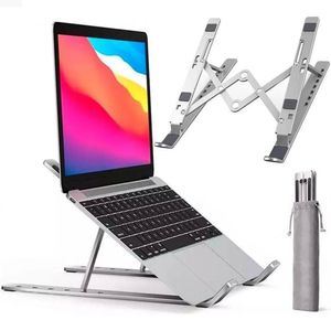 SOPORTE PARA LAPTOP ALUMINIO 16" NOTEBOOK MACBOOK TABLETAS -  AJUSTABLE