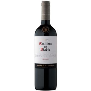 Vino CASILLERO DEL DIABLO Malbec Botella 750ml