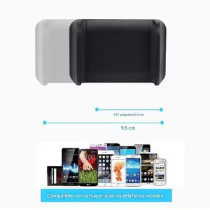 Soporte de celular para asiento posterior del auto, negro