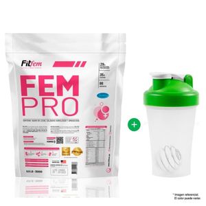 PROTEÍNA FEMPRO 3KG FITFEM VAINILLA MÁS SHAKER
