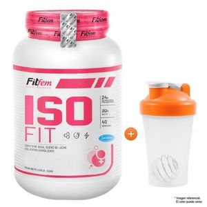 PROTEÍNA ISOLATADA ISOFIT 1100 GRAMOS FITFEM VAINILLA MÁS SHAKER