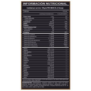Proteína ADN Pro Mass XL Vainilla Caja 10 Unidades