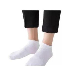 Medias Taloneras Blanco Unisex 12 pares