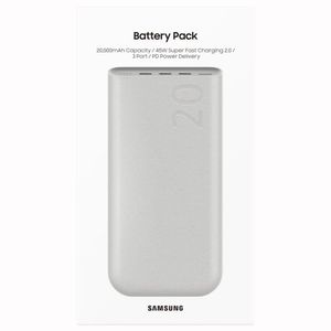 Bateria Portátil Samsung 20,000 mAh 45W Battery Pack P5420