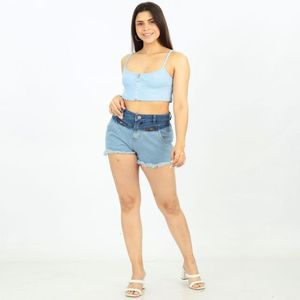 Short Jean Mujer dos tonos