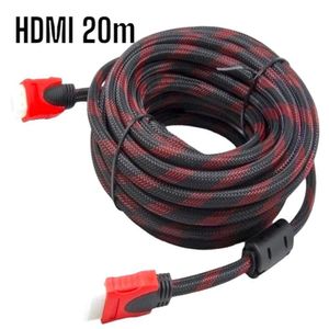 Cable HDMI-HDMI con Filtro 20m 20metros Full HD 3D V14 Enmallado