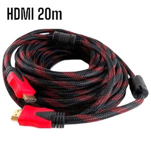 Cable HDMI-HDMI con Filtro 20m 20metros Full HD 3D V14 Enmallado