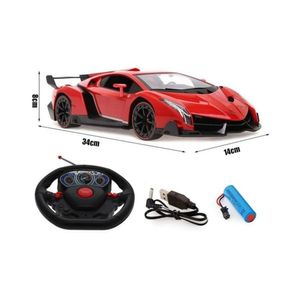 Auto Deportivo de Juguete con Control Remoto Color Amarillo