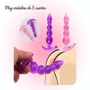 Plug anal hipoalergénico Cristalino