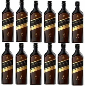 Whisky JOHNNIE WALKER Double Black Label Botella 750ml- 12 UND