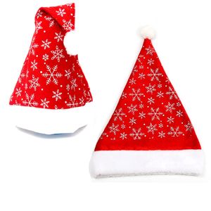 Gorro Navidena Sombrero Rojo con Copo de Nieve Set de 3