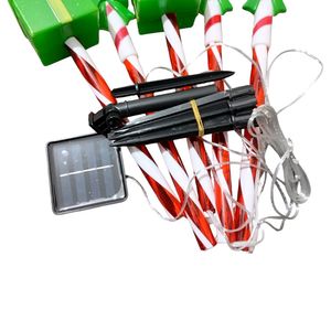 Luces Navidenas Estaca Solar Santas Munecos 5Pcs Nieve