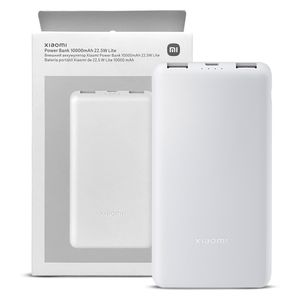Power Bank Xiaomi 10000 Mah Tipo C 22.5w Lite Slim Blanco