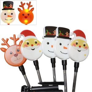 Luces Navidenas Estaca Solar Santas Munecos 5Pcs Reno