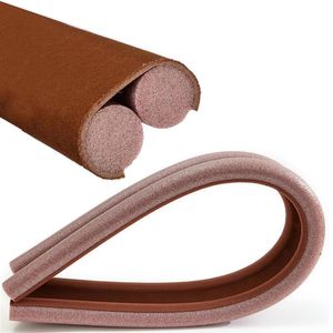 Burlete para Puerta Bloqueador Polvo Protector Espuma 95cm Marron