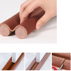 Burlete para Puerta Bloqueador Polvo Protector Espuma 95cm Marron