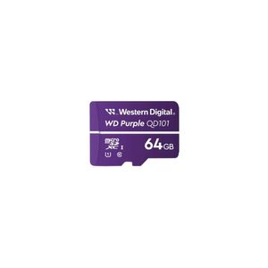 Tarjeta MicroSD 64GB WD Purple para Video Vigilancia - Alta Capacidad y Rendimiento Óptimo