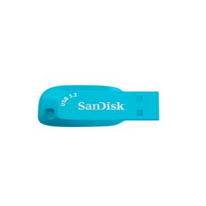 Memoria Flash USB SanDisk Ultra Shift 32GB, USB 3.2 Gen 1, color cyan, alta velocidad de transferen