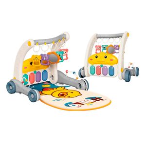 Gimnasio Andador con Piano Musical Ibi Irn para Bebes 2 en 1 Gris