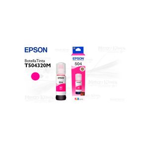 Tinta EPSON 504 Magenta de 70ml - Ideal para impresiones vibrantes y de alta calidad