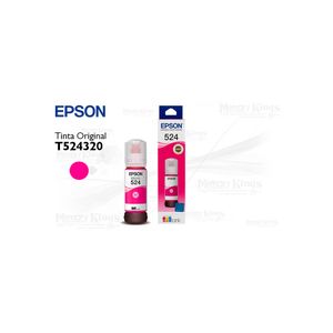 Tinta EPSON T524320-AL para impresoras EcoTank, alta capacidad, color negro, ideal para impresión d