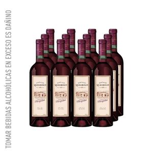 Vino Tinto SANTIAGO QUEIROLO Borgoña Semiseco 750ml - 12 UND