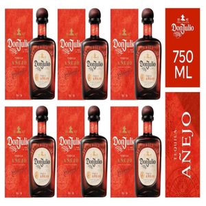 Tequila DON JULIO Añejo Botella 750ml - 6 UND